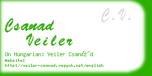 csanad veiler business card